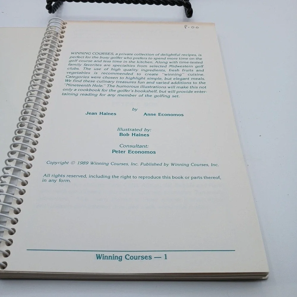 Winning Courses Cookbook 1989 PGA Championship Kemper Lakes New NOS‎ rare